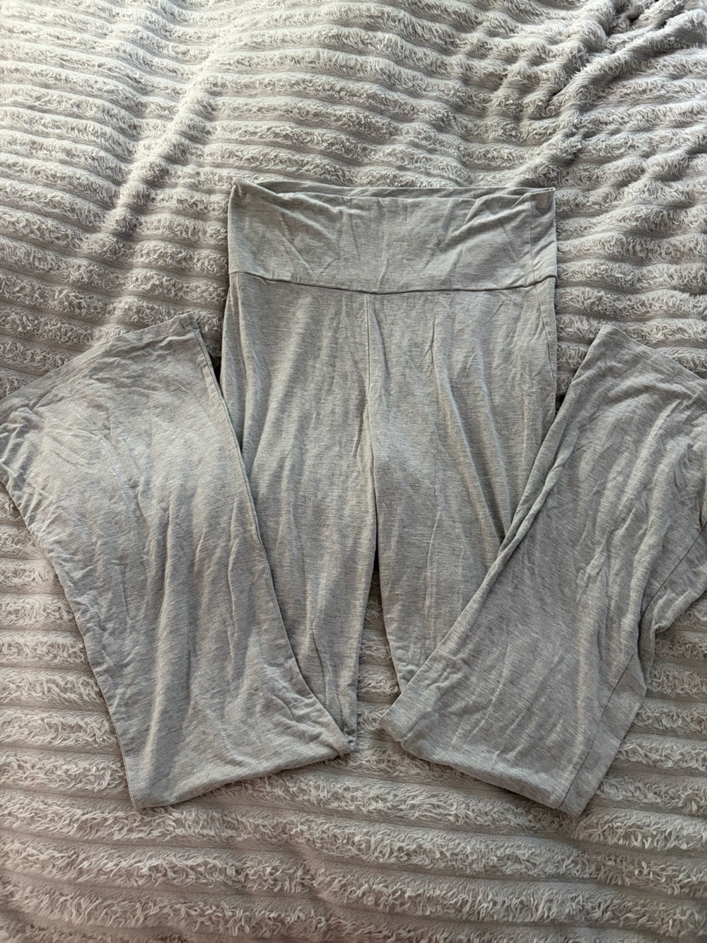 White Fox Boutique Don’t You Worry Pants Grey Marle — Large - Picture 2 of 9